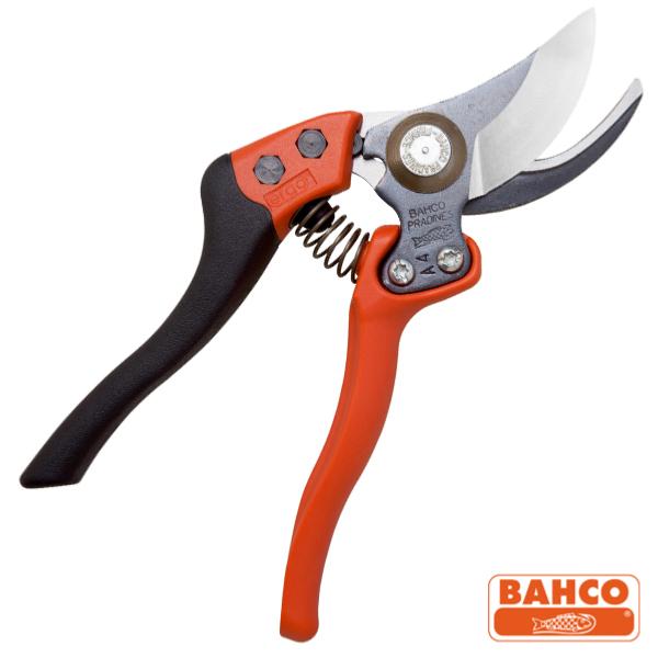sécateur ergonomique à poignée fixe orange et noir